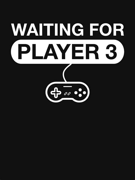 Waiting For Player 3 Womens Fitted V Neck T Shirt By Darkshiness
