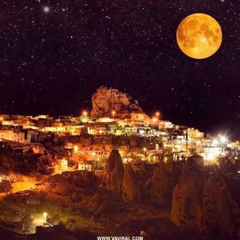 Night Time In Cappadocia Turkey Napoleon Hill Travel Life Nature