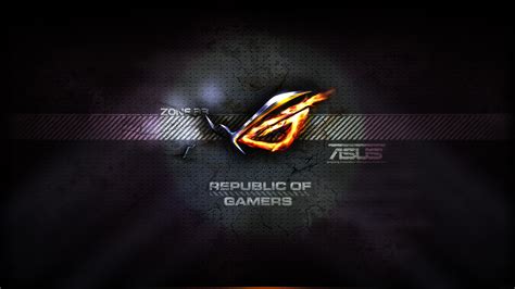 Asus Rog Republic Of Gamers Video Games Asus Logo Wallpapers Hd