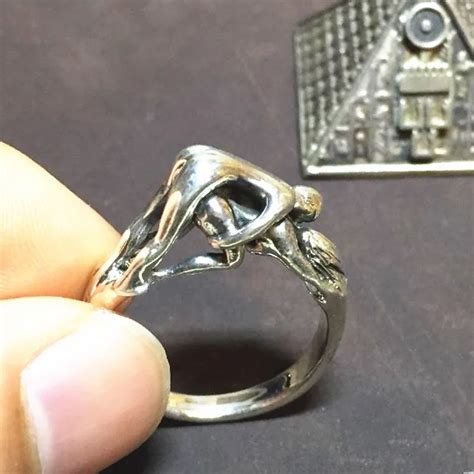 Atlantic To Restore Ancient Ways Jewelry Ring The Three Dimensional Erotic Male And Female Sex