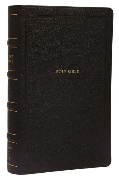Nkjv End Of Verse Reference Bible Personal Size Large Print Leathersoft Black Red Letter