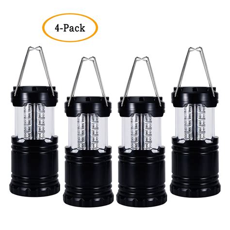 Nk Home Set Of 4 Portable Outdoor 30 Led Camping Lantern Ultra Bright