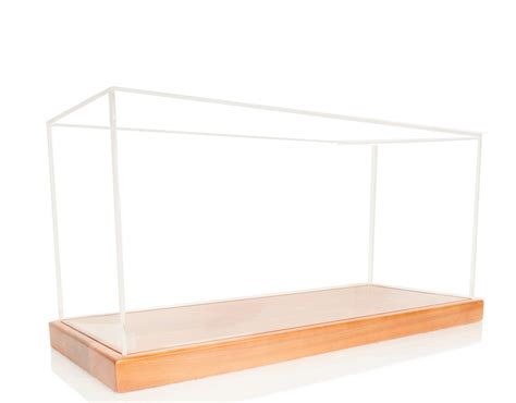 Table Top Speed Boat Model Display Case 28 Wood And Plexiglass