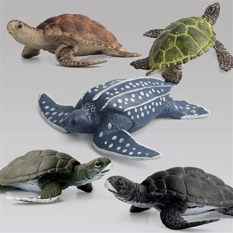 Wild Animal Small Aquarium Turtle Model Toy Sea Turtle Figurines Kids