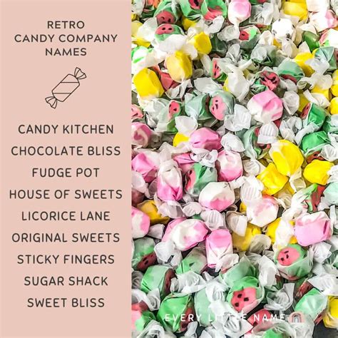 108 Best Candy Company Names Sweet Creative And Classic Every