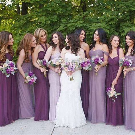 Shades Of Purple Bridesmaid Dresses 4 Emmalovesweddings