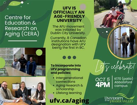 Ufv Achieves Age Friendly University Status Icec