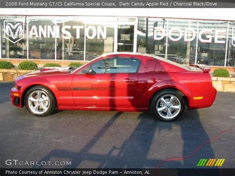 Dark Candy Apple Red 2008 Ford Mustang Gtcs California Special Coupe