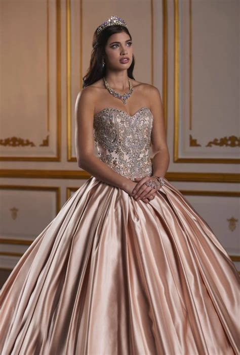 Stylish And Cheap House Of Wu Fiesta Gowns Quinceañera Strapless Satin