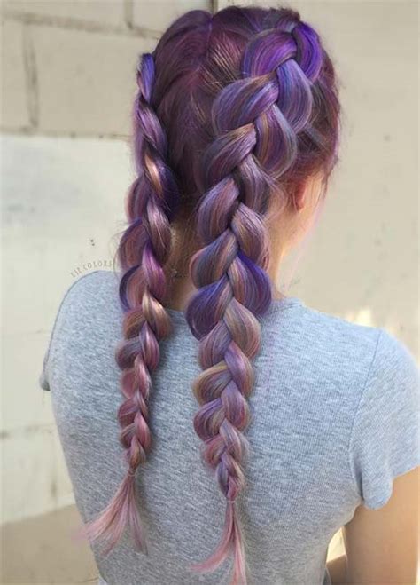 50 Lovely Purple And Lavender Hair Colors In Balayage And