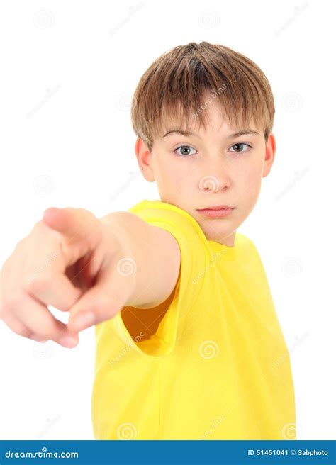 Kid Pointing Stock Image Image Of Teen Caucasian Show 51451041