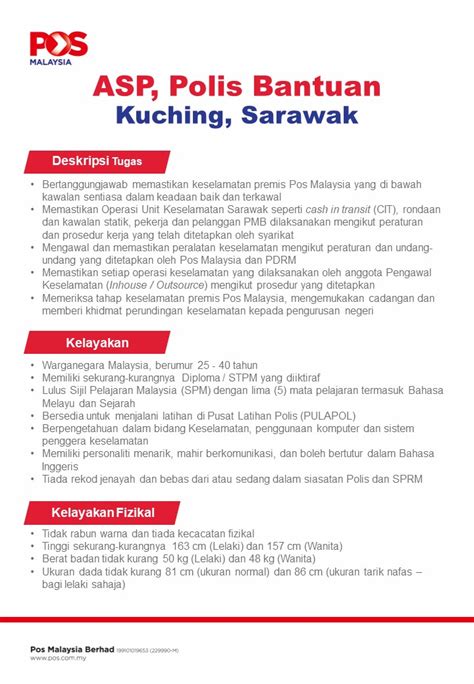 Keutamaan adalah pada warga tempatan. Jawatan Kosong di Pos Malaysia Berhad - 31 Disember 2020 ...