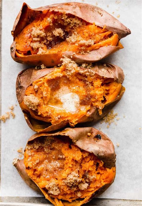 Perfectly Baked Sweet Potato With Topping Ideas — Salt And Baker