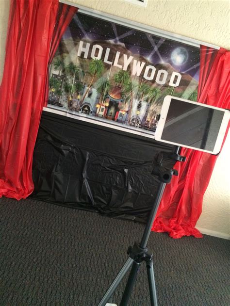 Hollywood Themed Party Photo Booth Section Hollywood Party Theme