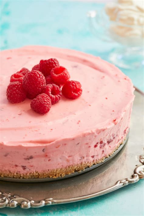 Simple No Bake Raspberry Cheesecake Gemmas Bigger Bolder Baking