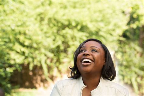 Happy African American Woman Smiling Stock Image Image Of People