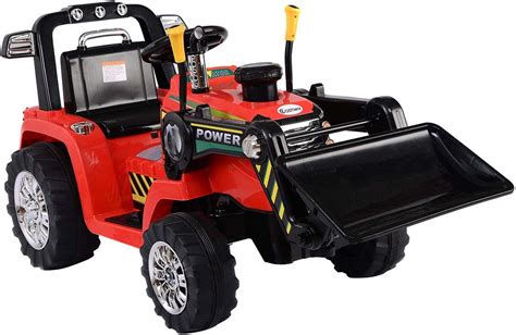 Super Saturday Costway Electric Kids Ride On Tractor W Loader Battery