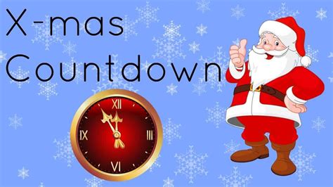 Christmas Countdown With Santa Claus And Clock Hd Christmas Countdown