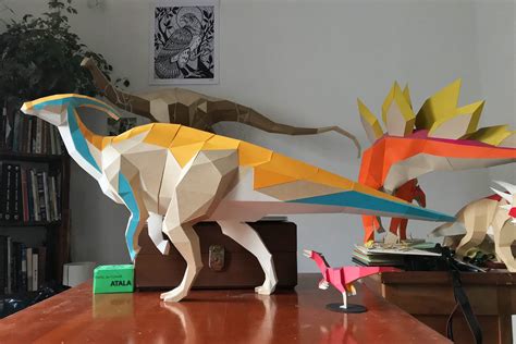 Handcut Paper Models By Seba Naranjo Welcome Dinosaurs Back From