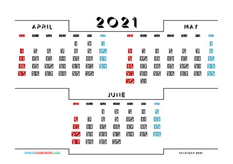 Free April May June 2021 Calendar Printable 214671 Calendar