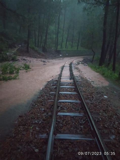 Kalka Shimla Heritage Track Damaged After Rain Fury In Himachal Train
