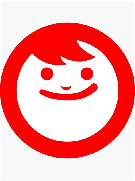 Maruchan Red Face Sticker For Sale By Kanban Redbubble