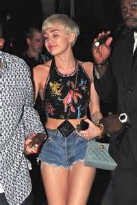 Miley Cyrus In Jeans Shorts At Cameo Nightclub Gotceleb
