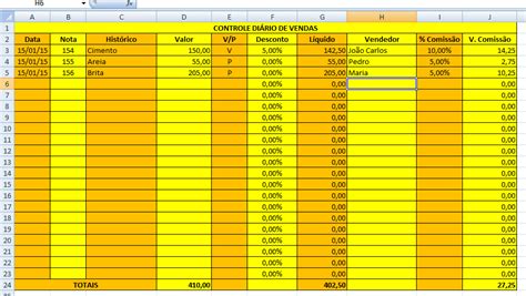 Planilha De Controle De Vendas Download Excel Simples