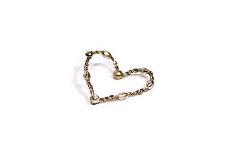 Jewel Heart Sweetheart Luxury Wire Heart Wire Tin Pewter