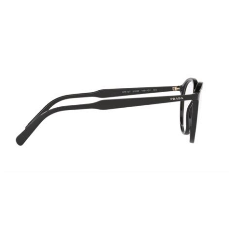 classic prada round eyeglasses vpr 13t 1ab 1o1 51 20 145 shiny black frames 679420024585