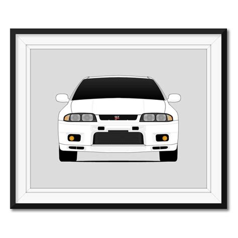 Nissan Skyline GT R Inspired Car Poster Print Wall Art Decor Etsy