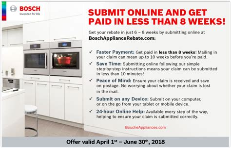 Bosch Appliance Rebates