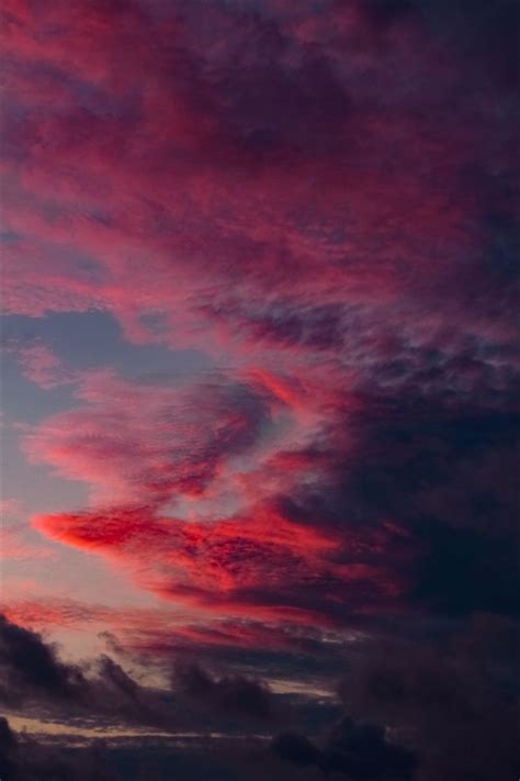 Download Wallpaper 800x1200 Sky Clouds Sunset Iphone 4s4 For