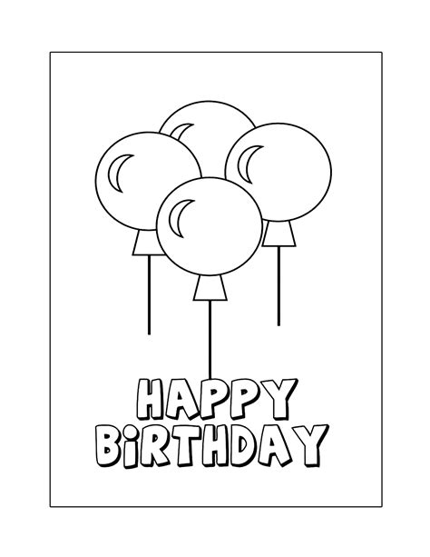 Balloons Coloring Pages Printable Coloring Pages