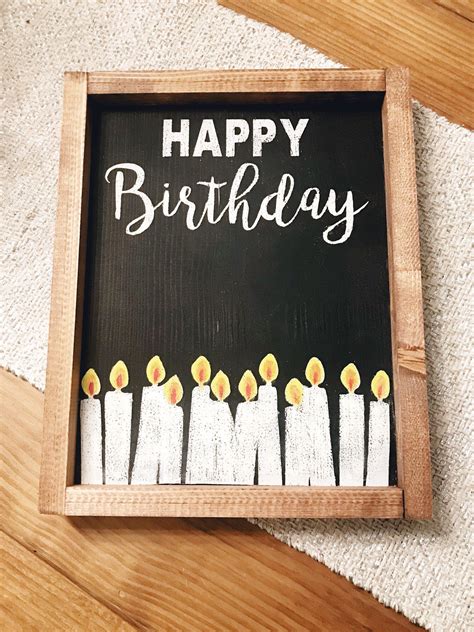 Happy Birthday | Birthday Chalkboard | Reusable Birthday Sign | Birthday Party Decor | Birthday ...