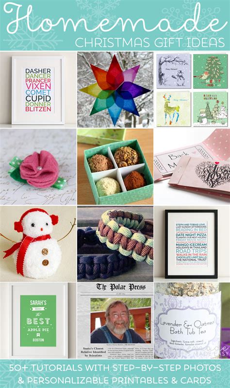 Food was always there to be enjoyed, handmade items were a treat. Easy Homemade Christmas Gift Ideas - Make Inexpensive Presents and Crafts
