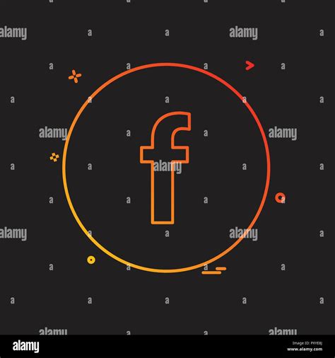 Facebook Icon Design Vector Stock Vector Image And Art Alamy