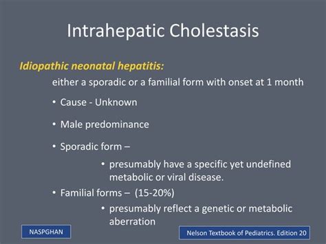 Neonatal Cholestasis Syndrome Ppt