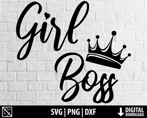 Girl Boss Svg Png Dxf Lady Boss Svg Clipart She Ceo Crown Etsy Uk