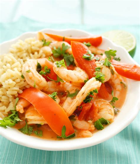 Shrimp With Creamy Coconut Tomato Sauce Haute And Healthy Living