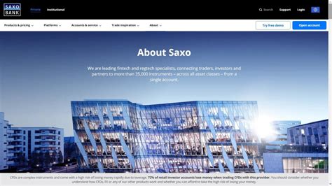 Sign up for a demo account now. Saxo Bank Review 2020 - Reviews, Tutorials, Pros & Cons ...