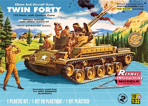 Ssp Renwal M42 Twin Forty Plastic Model Kit From Revell 85 7822