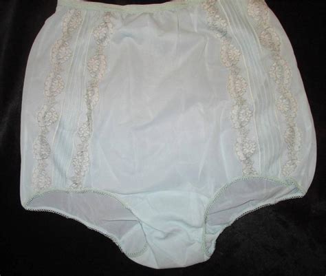 Vintage Panties Rogers New Tricot Nylon Lace Panels Mushroom Gusset