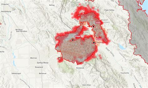Glass Fire Grows To 36 000 Acres Dozens Of Structures Confirmed Destroyed