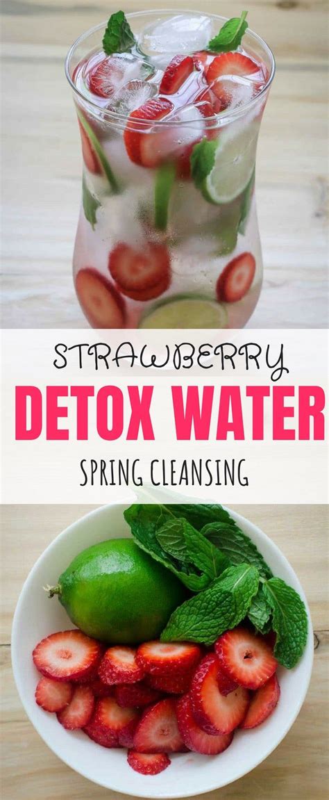 Spring Cleansing Strawberry Detox Water Strawberry Detox Water Detox