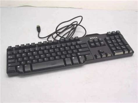 Dell 0w7658 104 Key Thin Usb Keyboard Black Rt7d50 Tested