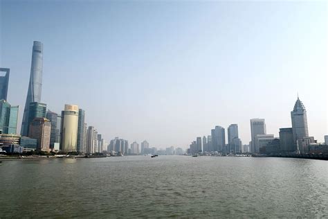 Hd Wallpaper Huangpu River Shanghai Financial Center Building