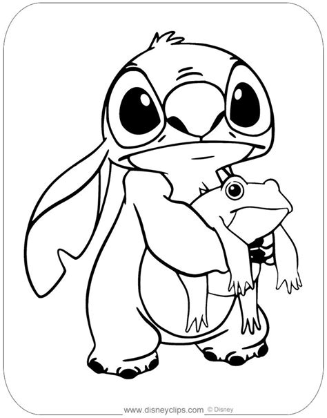 Stitch Coloring Pages Frog Coloring Pages Coloring Book Art