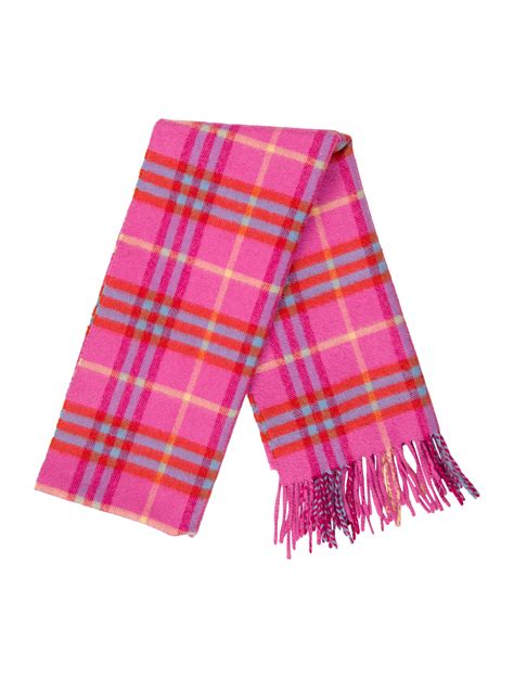 Burberry Cashmere Plaid Scarf Accessories Bur83027 The Realreal