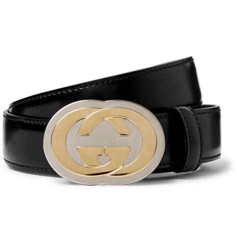 Gucci 3cm Black Leather Belt Men Black The Fashionisto